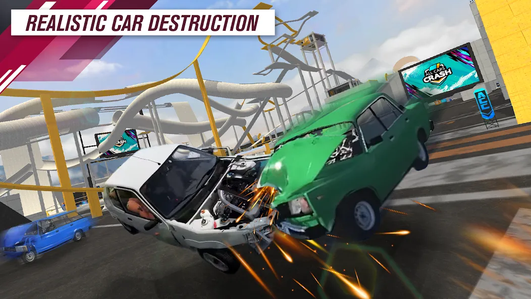 All Cars Crash (Олл Карс Краш)  [МОД Много денег] Screenshot 2