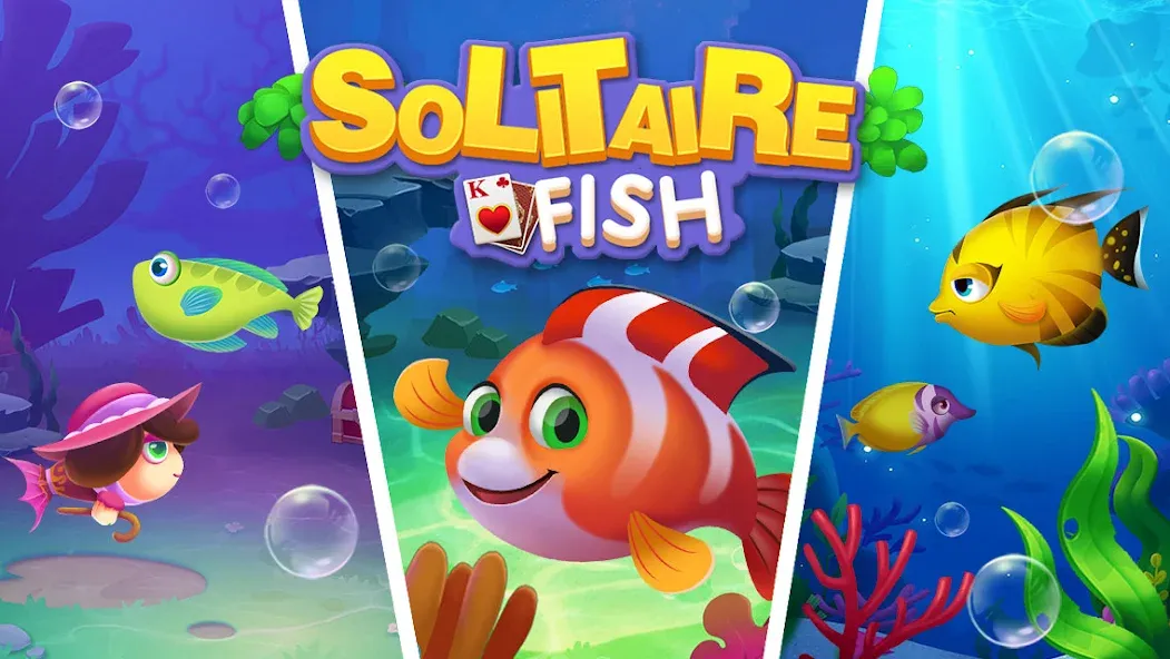 Solitaire Fish Klondike Card (Солитер Карточная игра Клондайк Фиш)  [МОД Все открыто] Screenshot 5