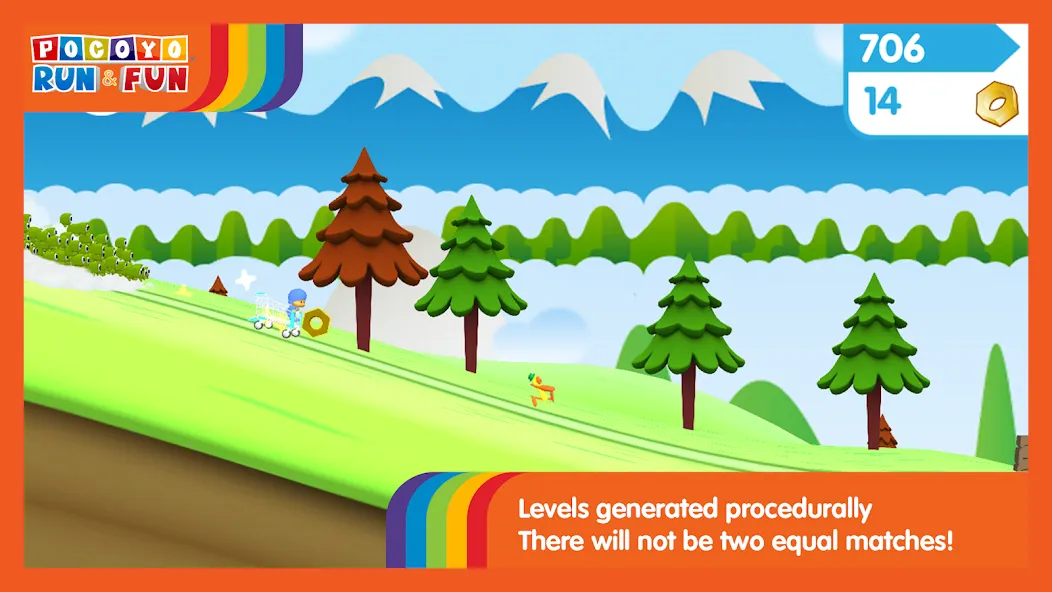 Pocoyo Run & Fun: Cartoon Jump  [МОД Unlimited Money] Screenshot 2