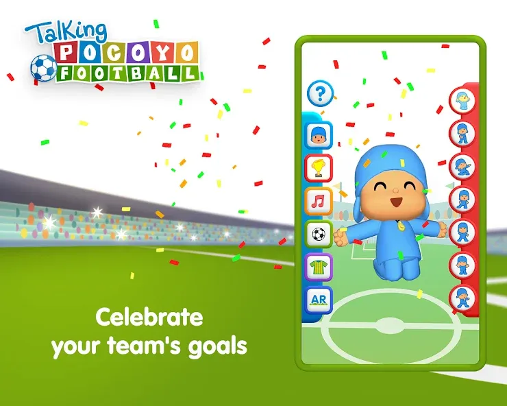 Talking Pocoyo Football  [МОД Unlimited Money] Screenshot 3