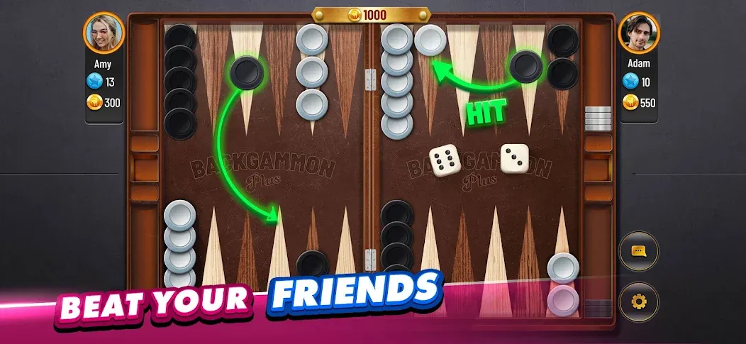 Backgammon Plus - Board Game (Бэкгаммон Плюс)  [МОД Unlocked] Screenshot 3