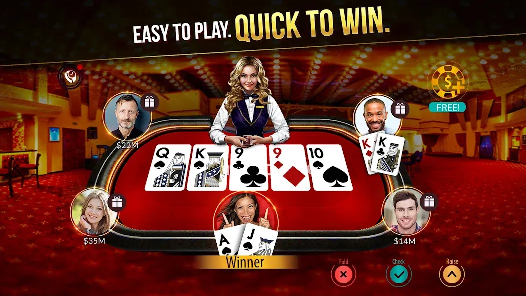 Zynga Poker ™ – Texas Holdem (Зинга Покер)  [МОД Unlocked] Screenshot 1