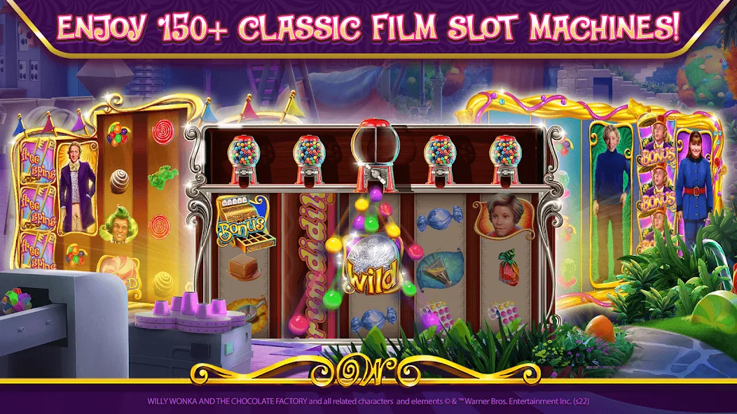 Willy Wonka Vegas Casino Slots (Вилли Вонка Вегас Казино Слоты)  [МОД Бесконечные деньги] Screenshot 3