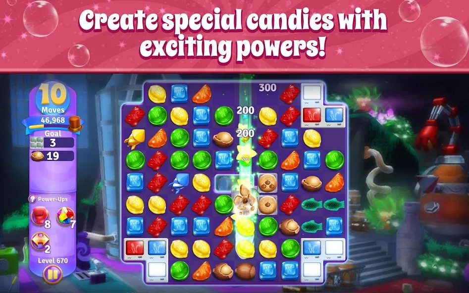 Wonka's World of Candy Match 3  [МОД Бесконечные монеты] Screenshot 4