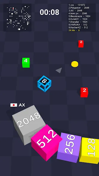 Cube Arena 2048: Merge Numbers  [МОД Menu] Screenshot 2