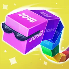 Взломанная Cube Arena 2048: Merge Numbers  [МОД Menu] - стабильная версия apk на Андроид