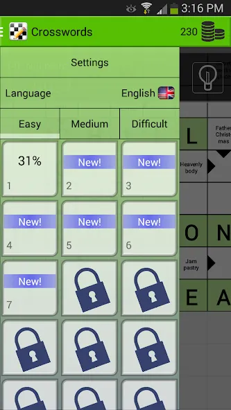 Crosswords  [МОД Бесконечные деньги] Screenshot 2