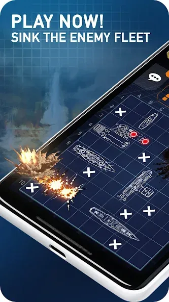 Fleet Battle - Sea Battle  [МОД Бесконечные деньги] Screenshot 1