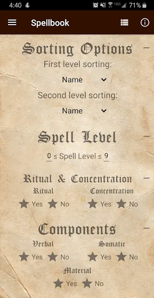 D&D Spellbook 5e  [МОД Бесконечные монеты] Screenshot 2