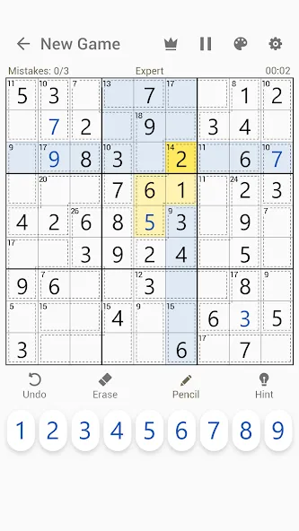 Killer Sudoku - Sudoku Puzzles  [МОД Mega Pack] Screenshot 2