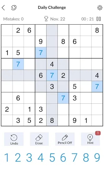 Sudoku - Classic Sudoku Puzzle  [МОД Бесконечные деньги] Screenshot 1