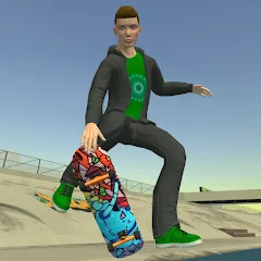 Взломанная Skateboard FE3D 2 (Скейтборд 3D 2)  [МОД Меню] - стабильная версия apk на Андроид