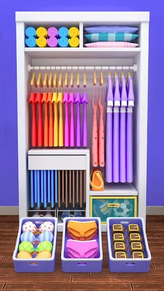 Fill the Closet: Organize Game (Фил зе Клозет)  [МОД Меню] Screenshot 2