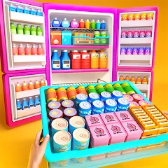 Взломанная Fill Up Fridge：Organizing Game  [МОД Menu] - последняя версия apk на Андроид