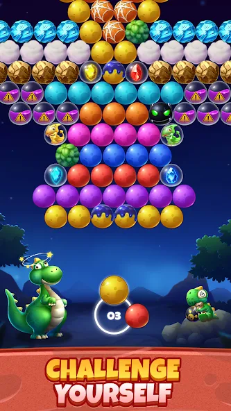 Bubble Shooter Primitive Eggs (Бабл Шутер Примитивные Яйца)  [МОД Все открыто] Screenshot 5