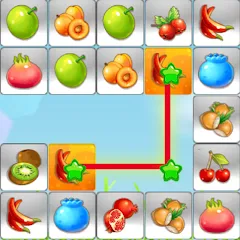 Скачать взломанную Link fruits - fruit match pair  [МОД Много денег] - полная версия apk на Андроид