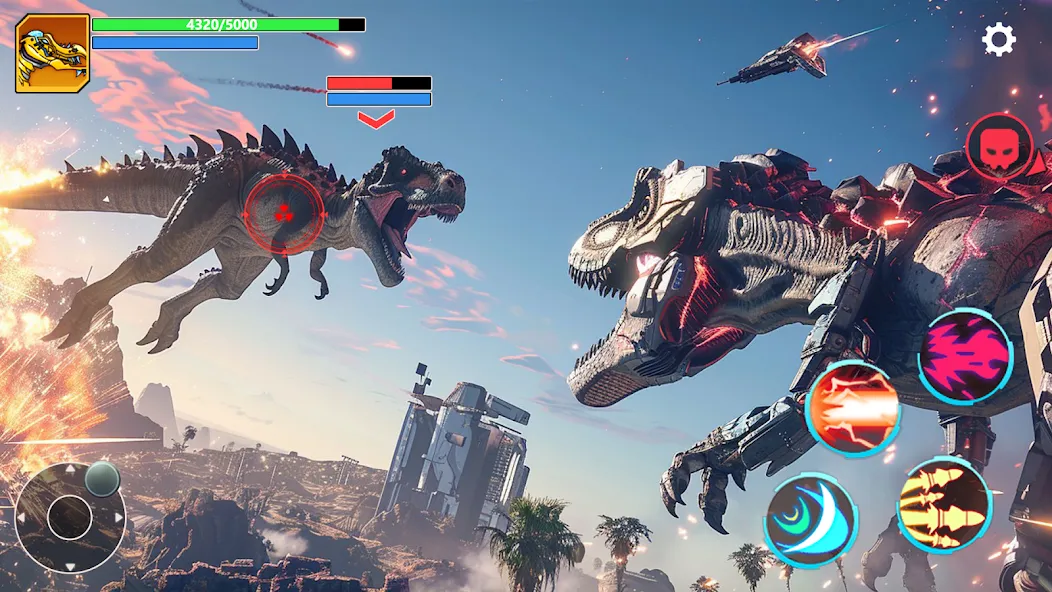 Mech War: Jurassic Dinosaur (Мех Батл)  [МОД Unlimited Money] Screenshot 2