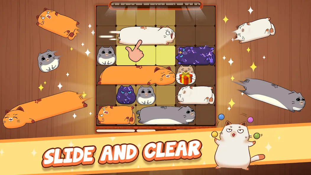 Haru Cats: Cute Sliding Puzzle (Хару Кэтс)  [МОД Много денег] Screenshot 1