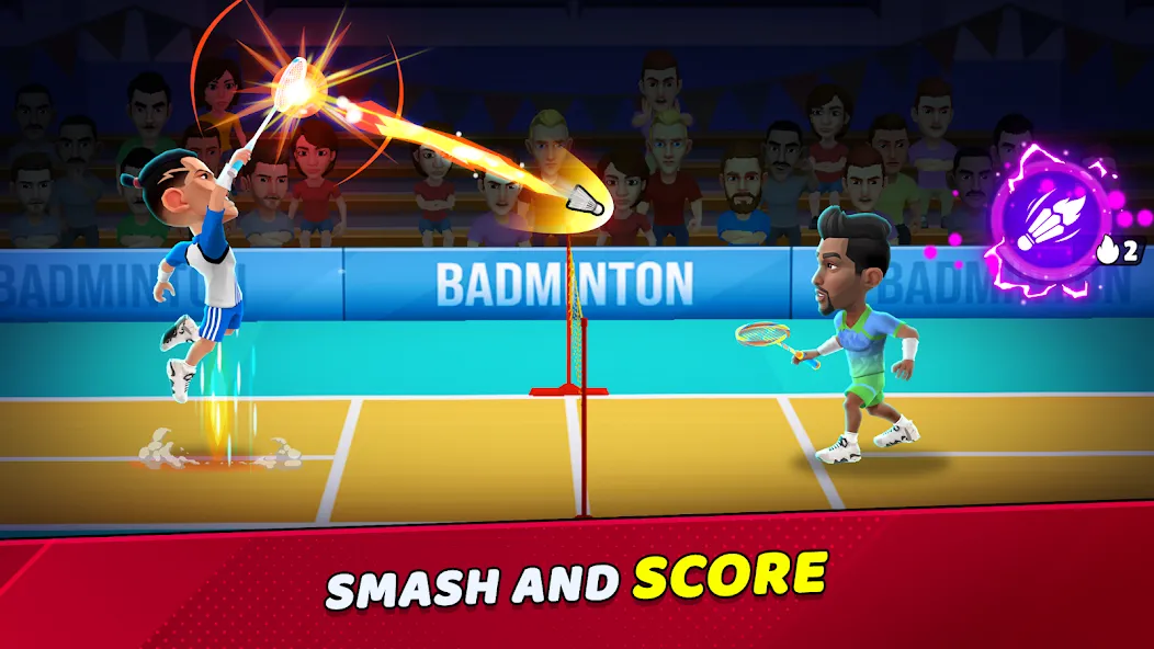 Badminton Clash 3D (Бадминтон Клаш 3D)  [МОД Menu] Screenshot 1