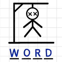 Взломанная Hangman Words:Two Player Games  [МОД Unlocked] - последняя версия apk на Андроид