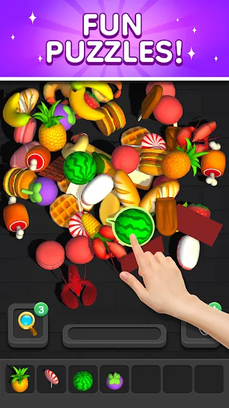 Match 3D - Tile Triple Puzzle (Матч 3Д)  [МОД Меню] Screenshot 2