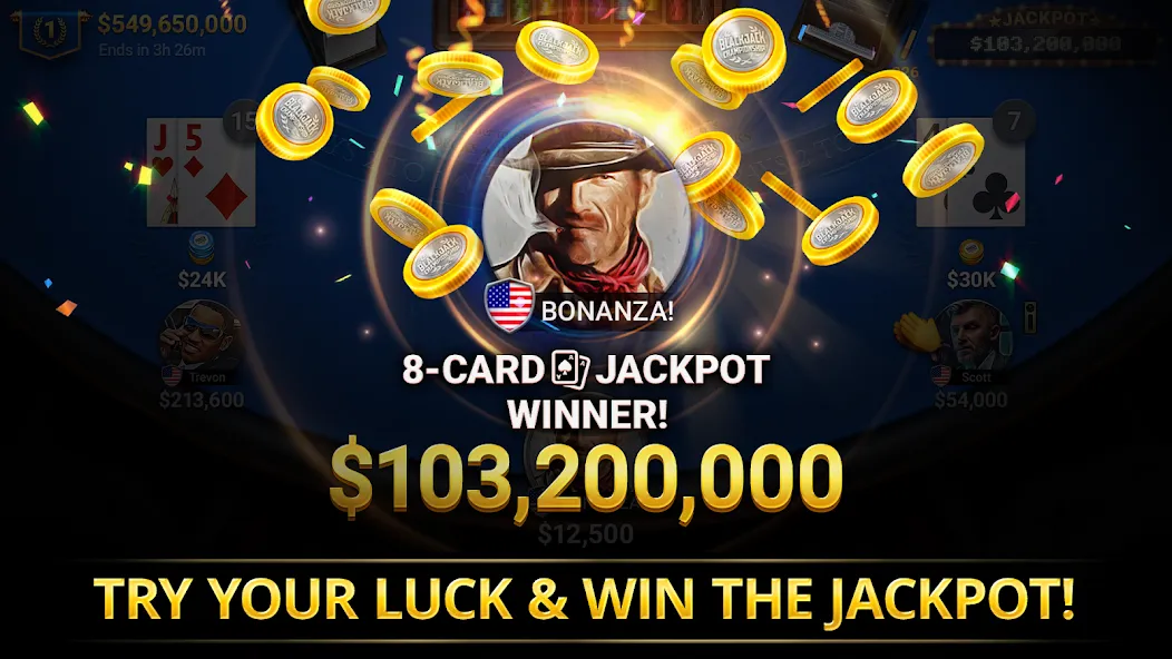 Blackjack Championship (Блэкджек Чемпионат)  [МОД Unlocked] Screenshot 4