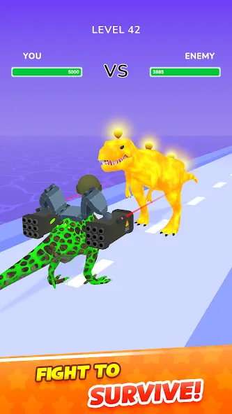 Dino Evolution Run 3D (Дино Эволюция Ран 3Д)  [МОД Много монет] Screenshot 3