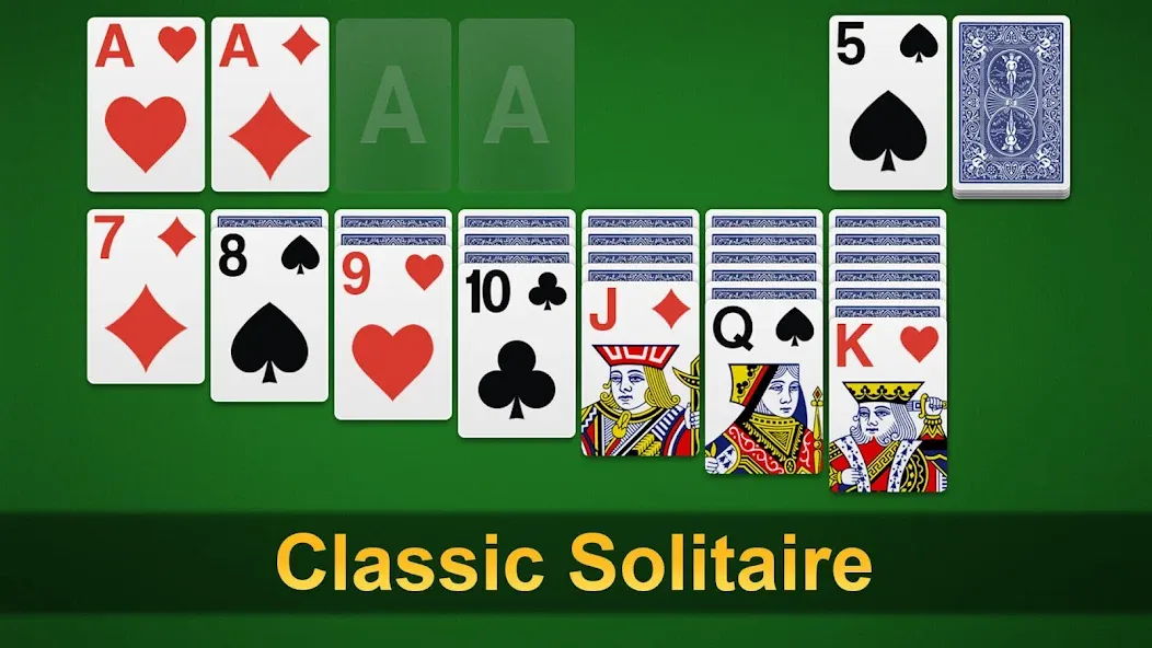 Klondike Solitaire - Patience  [МОД Все открыто] Screenshot 1