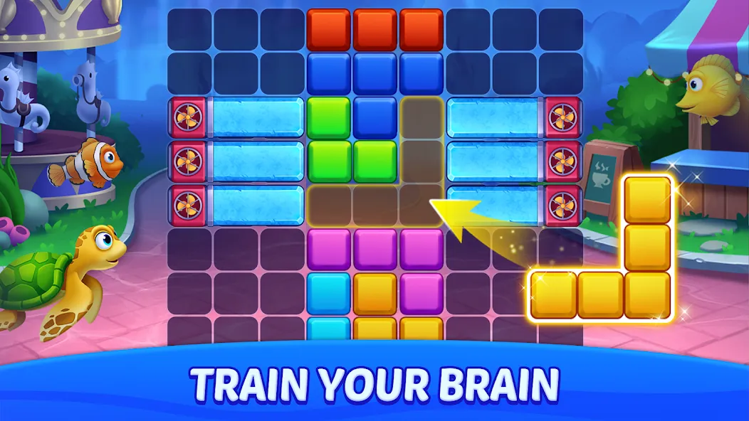 Block Puzzle Ocean  [МОД Unlimited Money] Screenshot 2