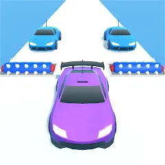 Скачать взломанную Merge Car Run - Evolution Race (Мердж Кар Ран)  [МОД Mega Pack] - стабильная версия apk на Андроид