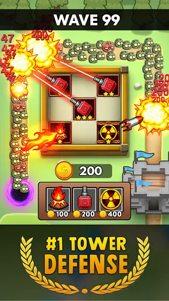 Merge Clash: Tower Defense TD (Мердж Клаш)  [МОД Бесконечные деньги] Screenshot 2