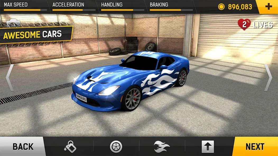 Racing Fever (Рейсинг Фивер)  [МОД Menu] Screenshot 3