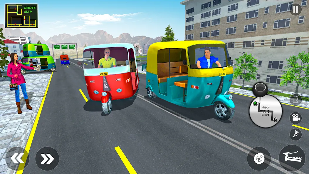 Tuk Tuk Auto Rickshaw Game 3d  [МОД Unlocked] Screenshot 1