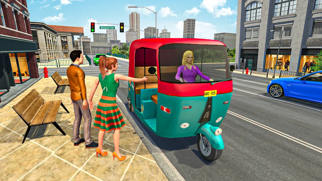 Tuk Tuk Auto Rickshaw Game 3d  [МОД Unlocked] Screenshot 2