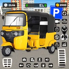 Скачать взломанную Tuk Tuk Auto Rickshaw Game 3d  [МОД Unlocked] - стабильная версия apk на Андроид