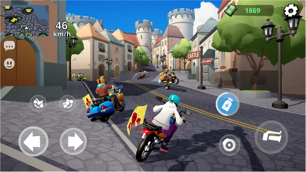 Moto City: Mad Bike Delivery (Мото Сити)  [МОД Mega Pack] Screenshot 1