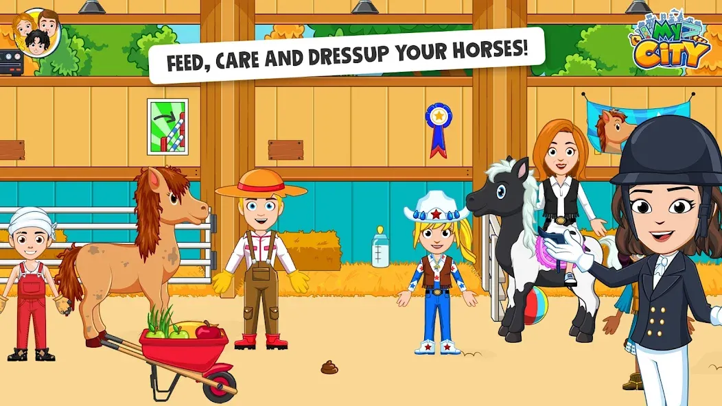 My City: Star Horse Stable (Мой город)  [МОД Unlimited Money] Screenshot 2