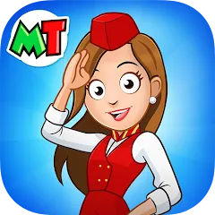 Скачать взлом My Town Airport games for kids (Май Таун)  [МОД Много денег] - последняя версия apk на Андроид