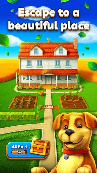 Joey's Farm - Tile Match  [МОД Бесконечные деньги] Screenshot 3