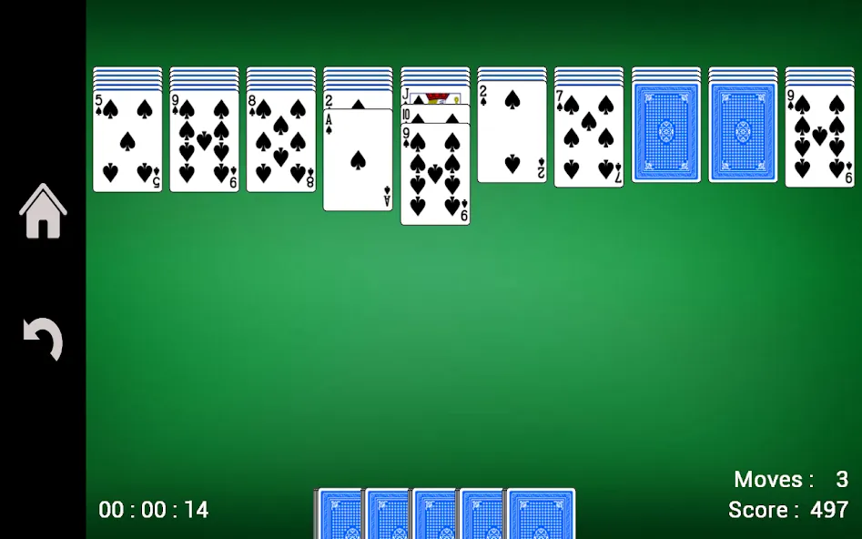 Spider Solitaire  [МОД Много монет] Screenshot 3