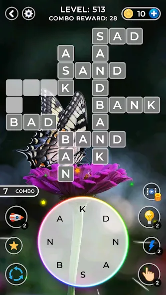 WOW4:Word Connect Offline Word (ВАУ 4)  [МОД Много монет] Screenshot 2