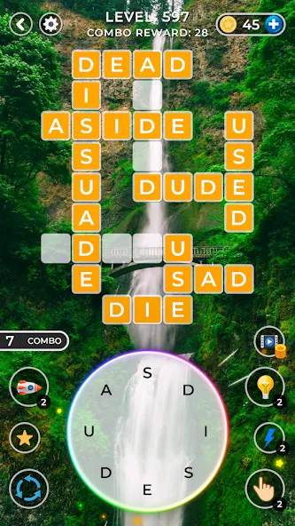 WOW4:Word Connect Offline Word (ВАУ 4)  [МОД Много монет] Screenshot 5