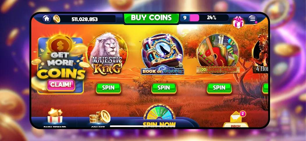 Majestic Slots: Slot Machine  [МОД Бесконечные монеты] Screenshot 5