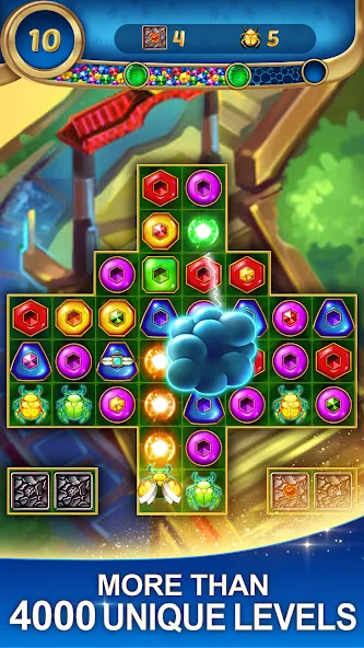 Lost Jewels - Match 3 Puzzle (Лост Джуэлс)  [МОД Меню] Screenshot 4