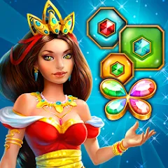 Взлом Lost Jewels - Match 3 Puzzle (Лост Джуэлс)  [МОД Меню] - стабильная версия apk на Андроид