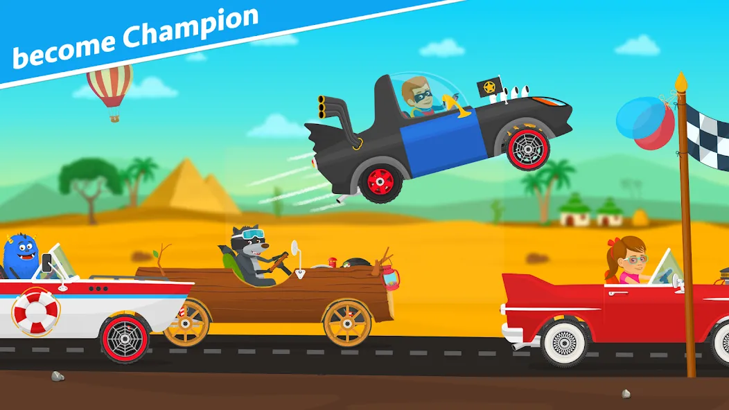 Racing car games for kids 2-5  [МОД Бесконечные деньги] Screenshot 3