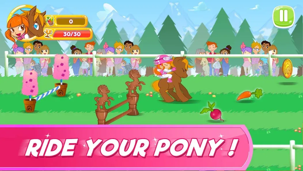 Pony Run : Magic Trails (Пони Ран)  [МОД Бесконечные деньги] Screenshot 2