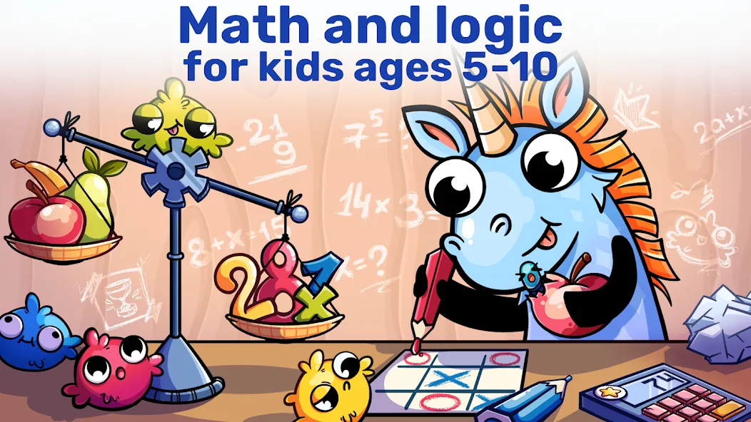 Math&Logic games for kids  [МОД Все открыто] Screenshot 1