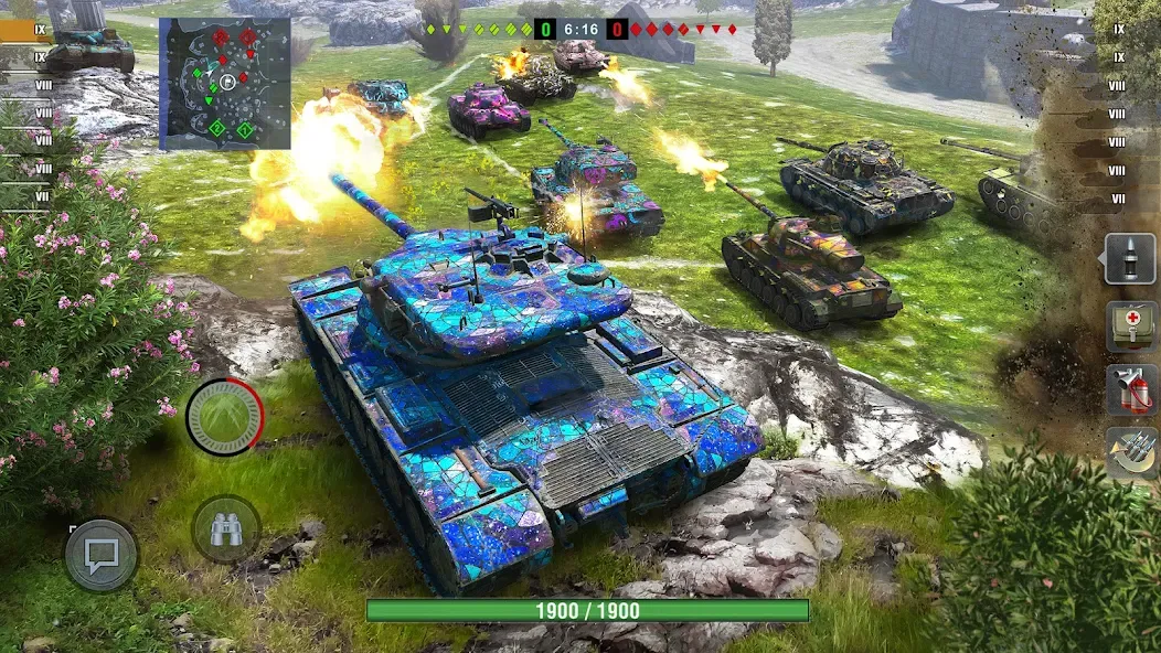 World of Tanks Blitz (Ворлд оф Танкс Блиц ПВП)  [МОД Бесконечные деньги] Screenshot 1