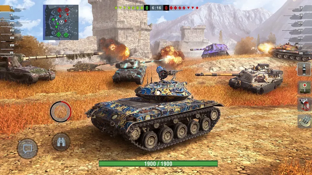 World of Tanks Blitz (Ворлд оф Танкс Блиц ПВП)  [МОД Бесконечные деньги] Screenshot 4